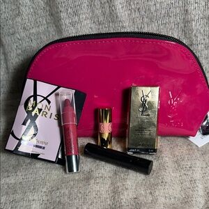 Yves Saint Laurent and Clinique Bold Pink Beauty Set